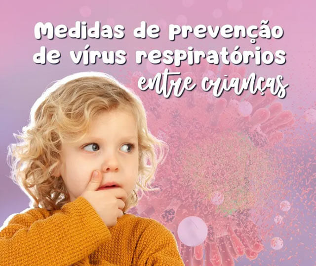 Medidas de prevenção de vírus respiratórios entre crianças