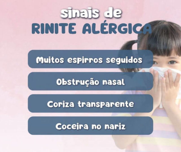 Sinais de rinite alérgica - Clínica Pneumoped