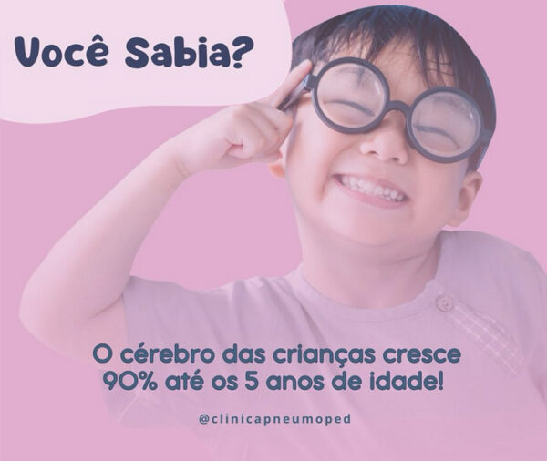 Você sabia? O cérebro das crianças cresce 90% até os 5 anos de idade ...
