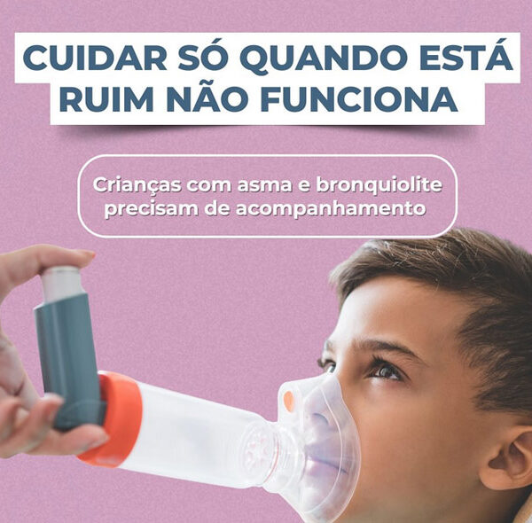 Crianças com asma e bronquiolite precisam de acomapnhamento