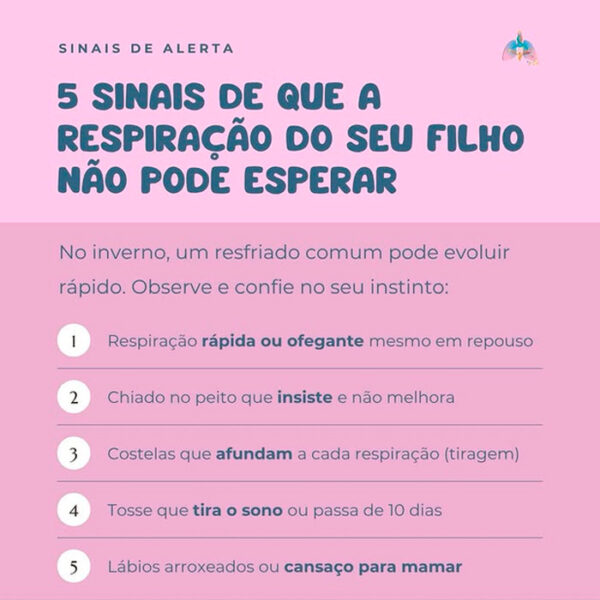 5 sinais de que a respiração do seu filho não pode esperar