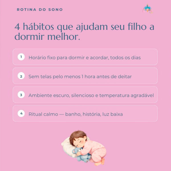 4 hábitos que ajudam seu filho a dormir melhor