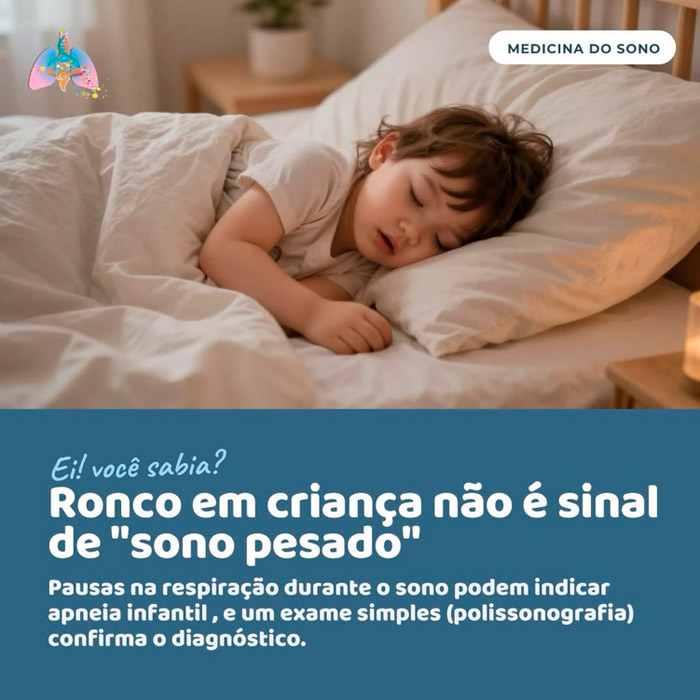 Ronco crianca nao e sinal sono pesado