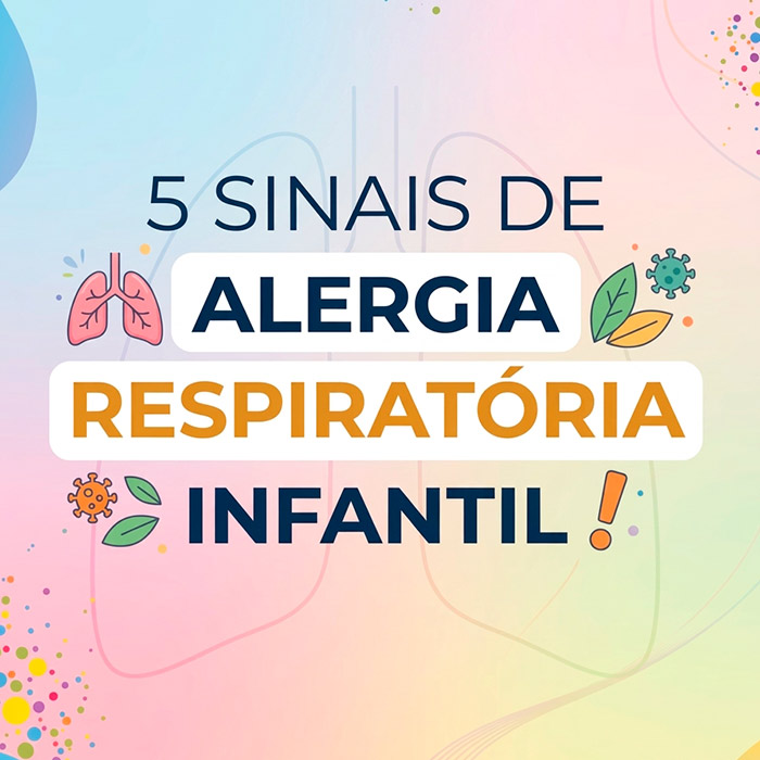 Cinco sinais alergia respiratoria infantil